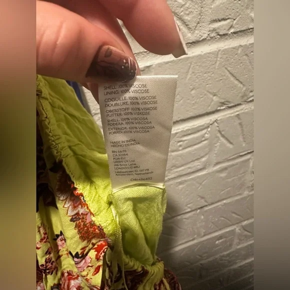 New Bali Citrus Skies One-Piece Jumpsuit Size Medium - Picture 14 of 16